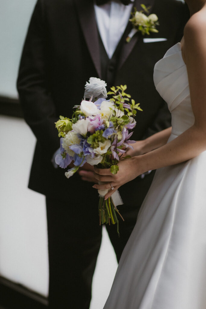 Close up of bride's bouquet 