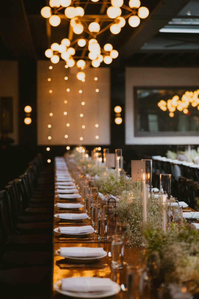 Reception Table Setting