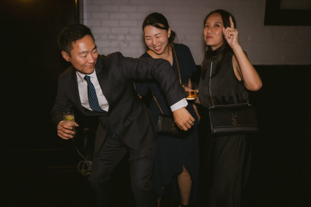 Wedding Reception Guests Dancing
