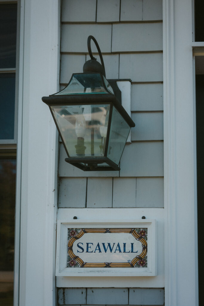 House detail at Goose Rocks Beach elopement 