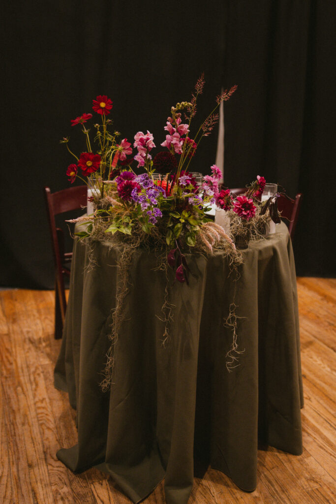 Sweetheart Table at Housing Works Bookstore Wedding