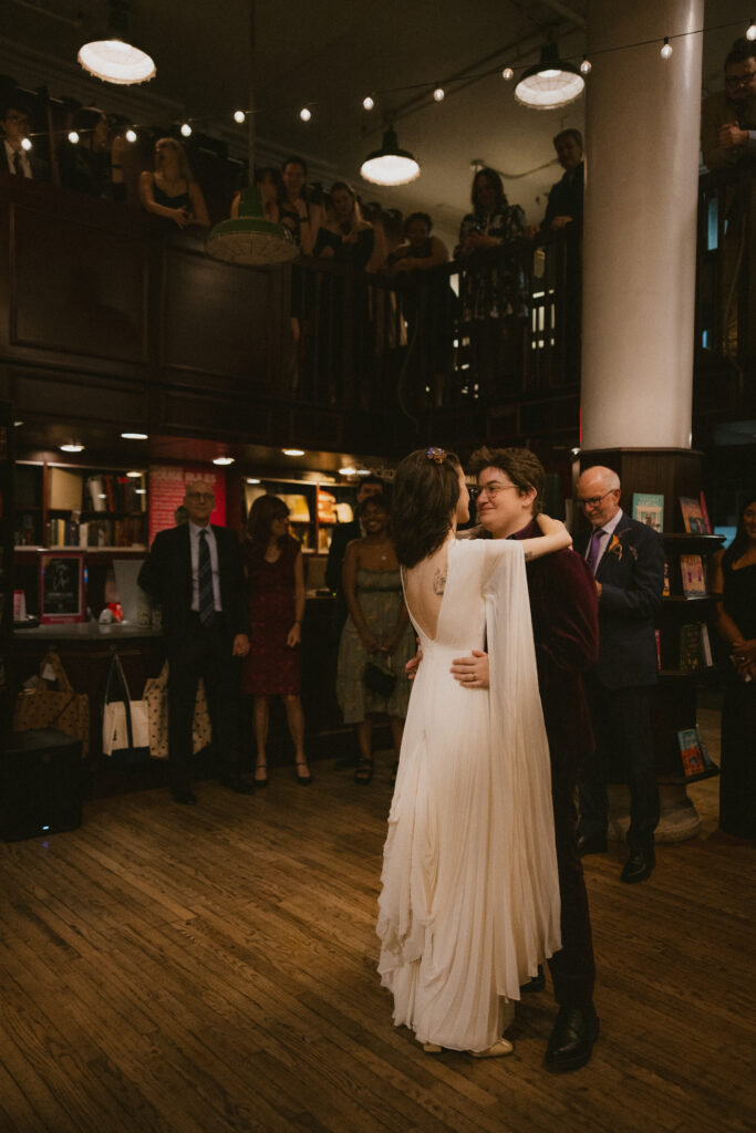 Brides during first dance 