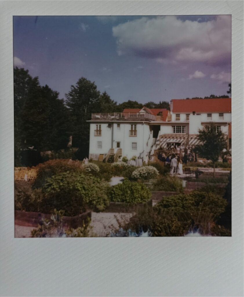 Polaroid of a late summer wedding in the catskills 