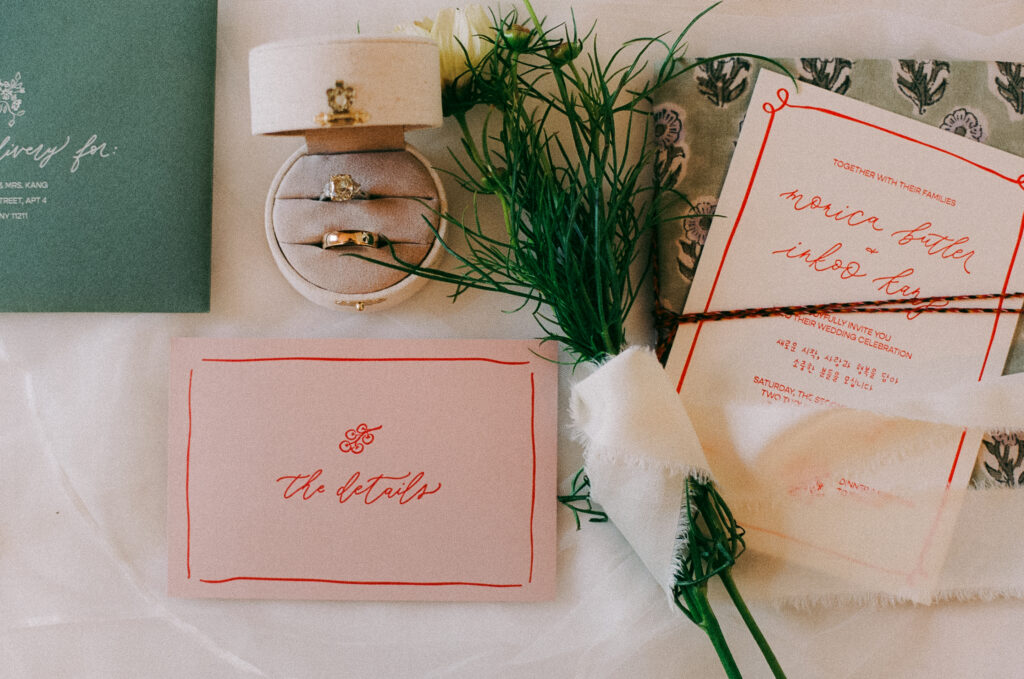 Wedding detail flatlay 