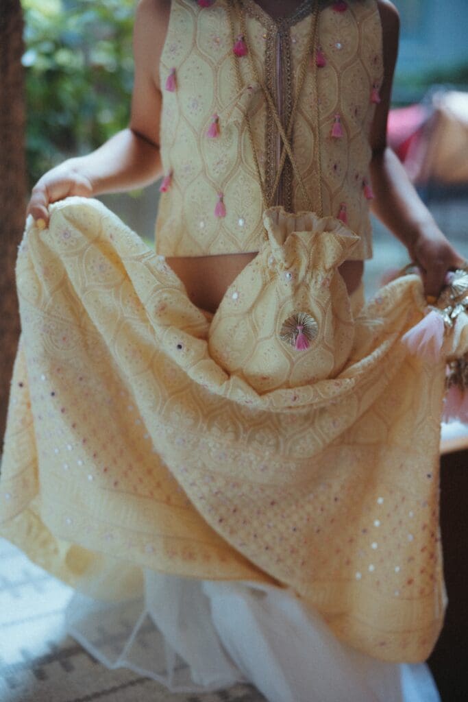 Child's Indian formal attire for a wedding