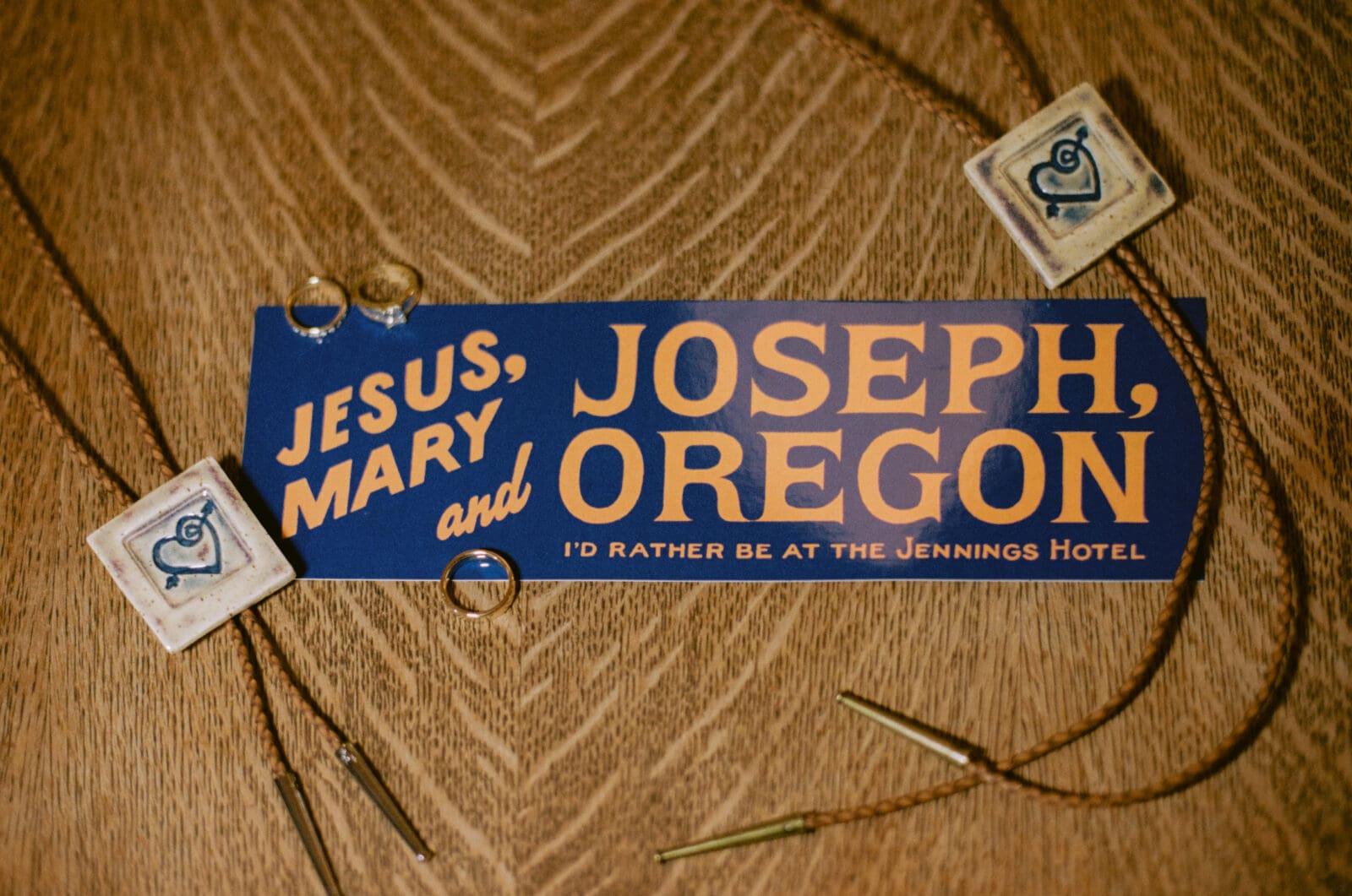 Detail flatlay at a western mountain wedding