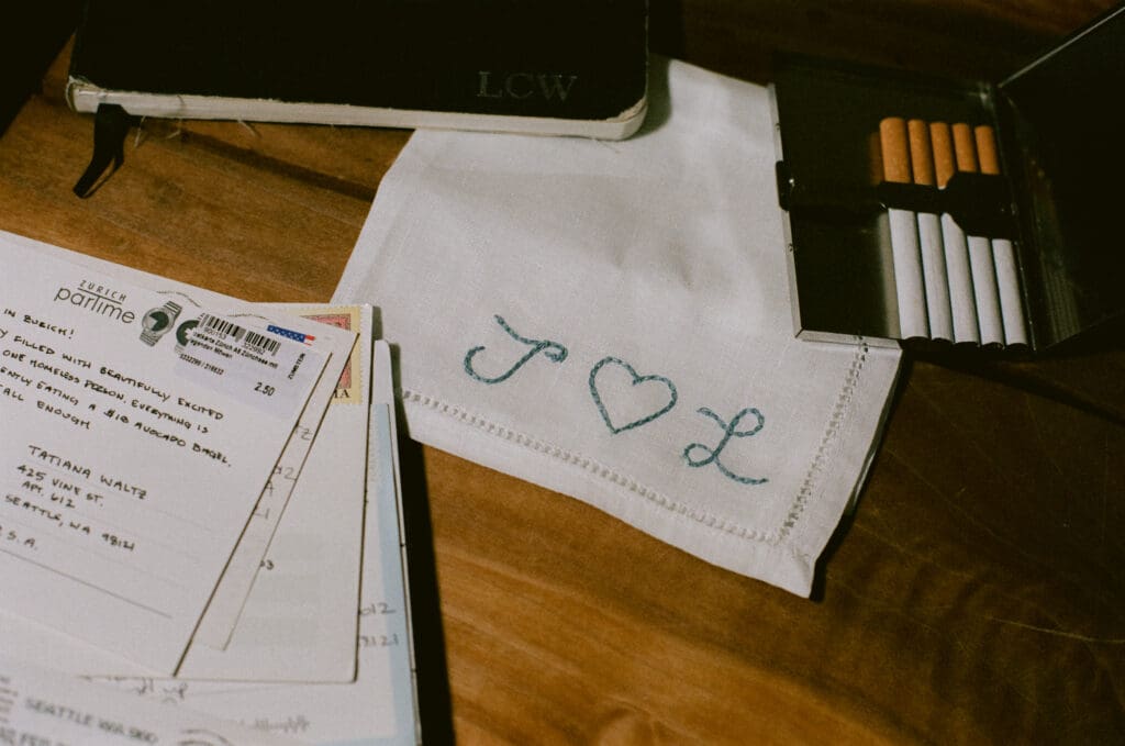 Groom detail flatlay